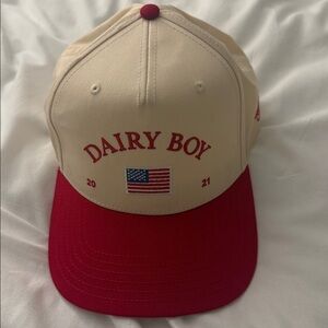 Dairy Boy Red Trucker Hat